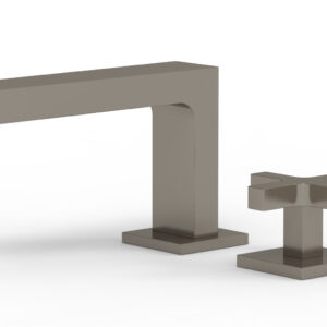 Phylrich CROI – Single Cross Handle Faucet – Low Spout 255L-04 – Pewter