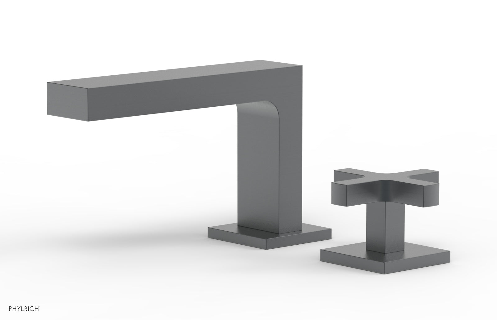 Phylrich CROI - Single Cross Handle Faucet - Low Spout 255L-04 - Gun Metal