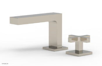 Phylrich CROI - Single Cross Handle Faucet - Low Spout 255L-04 - Polished Nickel