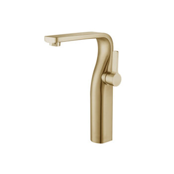 Isenberg Single Hole Vessel Faucet In Satin Brass