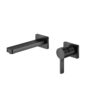 Isenberg Single Handle Wall Mounted Bathroom Faucet In Matte Black