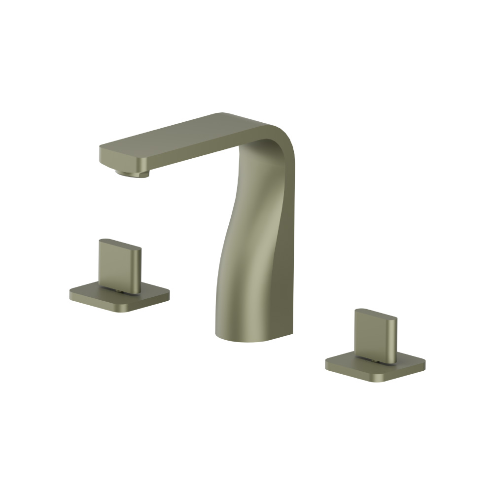 Isenberg Three Hole 8" Widespread Two Handle Bathroom Faucet In Brushed Nickel - Image 13