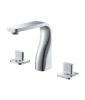 Isenberg Three Hole 8″ Widespread Two Handle Bathroom Faucet In Chrome