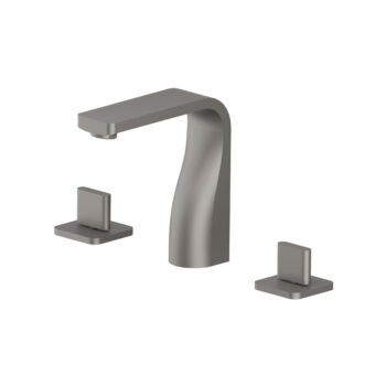 Isenberg Three Hole 8" Widespread Two Handle Bathroom Faucet In Brushed Nickel - Image 4