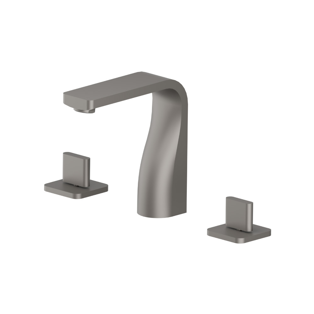 Isenberg Three Hole 8" Widespread Two Handle Bathroom Faucet In Brushed Nickel - Image 4