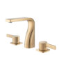 Isenberg Three Hole 8″ Widespread Two Handle Bathroom Faucet In Brushed Bronze