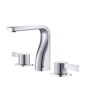Isenberg Three Hole 8″ Widespread Two Handle Bathroom Faucet In Chrome