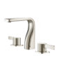 Isenberg Three Hole 8″ Widespread Two Handle Bathroom Faucet In Polished Nickel