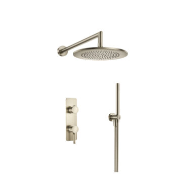 Isenberg Two Output Shower Set With Shower Head And Hand Held In Brushed Bronze - Image 2