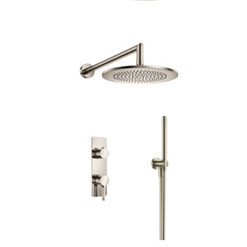 Isenberg Two Output Shower Set With Shower Head And Hand Held In Brushed Bronze - Image 3