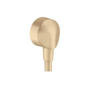 Hansgrohe FixFit Wall Outlet with Check Valves in Brushed Bronze