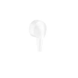 Hansgrohe FixFit Wall Outlet with Check Valves in Matte White
