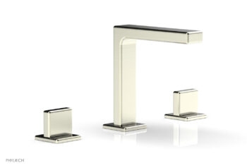 Phylrich MIX Widespread Faucet - Blade Handle 6-3/4" Height 290-01 - Satin Nickel