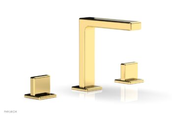 Phylrich MIX Widespread Faucet - Blade Handle 6-3/4" Height 290-01 - Polished Gold