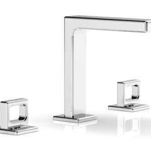 Phylrich MIX Widespread Faucet – Ring Handles 6-3/4″ Height 290-03 – Polished Chrome