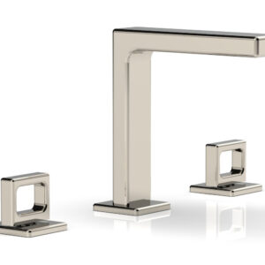 Phylrich MIX Widespread Faucet – Ring Handles 6-3/4″ Height 290-03 – Polished Nickel