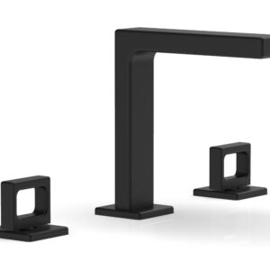 Phylrich MIX Widespread Faucet – Ring Handles 6-3/4″ Height 290-03 – Matte Black