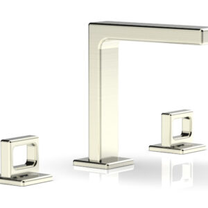 Phylrich MIX Widespread Faucet – Ring Handles 6-3/4″ Height 290-03 – Satin Nickel