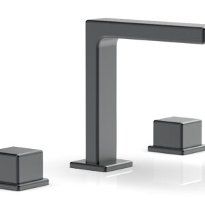 Phylrich MIX Widespread Faucet – Cube Handles 6-3/4″ Height 290-04 – Gun Metal