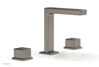 Phylrich MIX Widespread Faucet - Cube Handles 6-3/4" Height 290-04 - Pewter