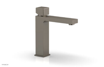 Phylrich MIX Single Hole Lavatory Faucet, Cube Handle 290-08 - Pewter