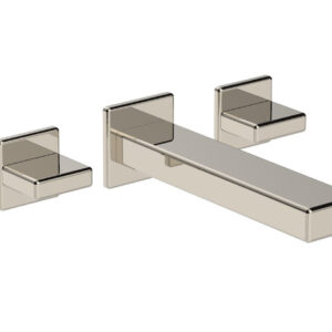 Phylrich MIX Wall Lavatory Set – Blade Handles 290-11 – Polished Nickel
