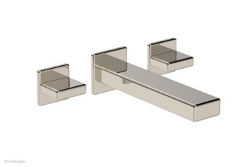 Phylrich MIX Wall Lavatory Set - Blade Handles 290-11 - Polished Nickel