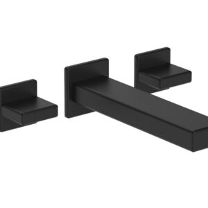 Phylrich MIX Wall Lavatory Set – Blade Handles 290-11 – Matte Black