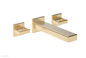 Phylrich MIX Wall Lavatory Set - Ring Handles 290-13 - Satin Brass