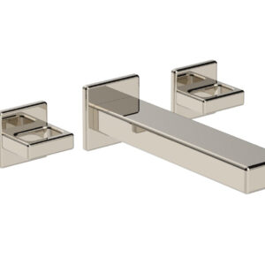 Phylrich MIX Wall Lavatory Set – Ring Handles 290-13 – Polished Nickel
