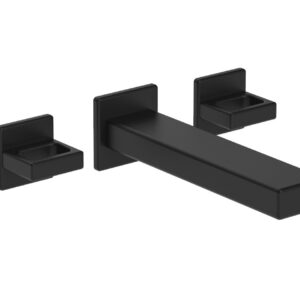 Phylrich MIX Wall Lavatory Set – Ring Handles 290-13 – Matte Black