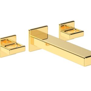 Phylrich MIX Wall Lavatory Set – Ring Handles 290-13 – Polished Gold