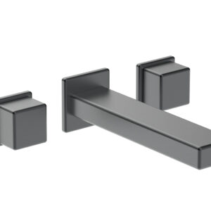 Phylrich MIX Wall Lavatory Set – Cube Handles 290-14 – Gun Metal