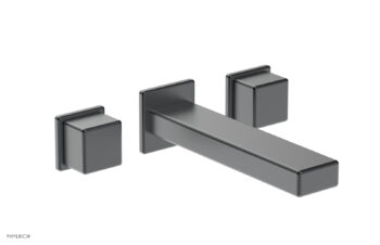 Phylrich MIX Wall Lavatory Set - Cube Handles 290-14 - Gun Metal