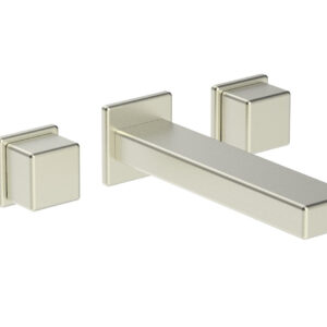 Phylrich MIX Wall Lavatory Set – Cube Handles 290-14 – Satin Nickel