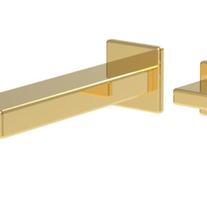 Phylrich MIX – Single Handle Wall Lavatory Set – Blade Handle 290-17 – Polished Gold
