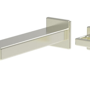 Phylrich MIX – Single Handle Wall Lavatory Set – Ring Handle 290-19 – Satin Nickel