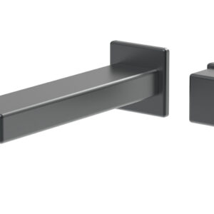 Phylrich MIX – Single Handle Wall Lavatory Set – Cube Handle 290-20 – Gun Metal