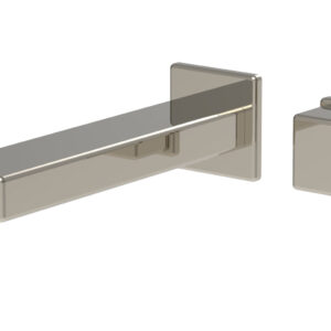 Phylrich MIX – Single Handle Wall Lavatory Set – Cube Handle 290-20 – Polished Nickel