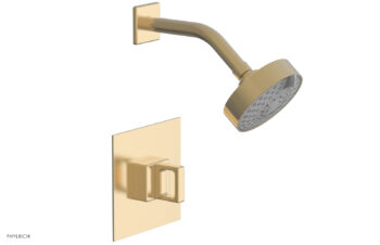 Phylrich MIX Pressure Balance Shower Set - Ring Handle 290-23 - Satin Brass