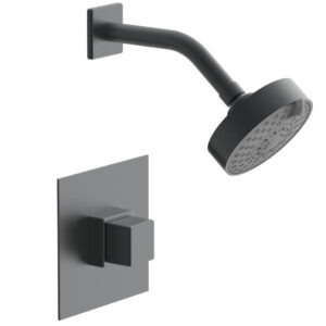 Phylrich MIX Pressure Balance Shower Set – Cube Handle 290-24 – Gun Metal