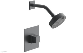 Phylrich MIX Pressure Balance Shower Set - Cube Handle 290-24 - Gun Metal
