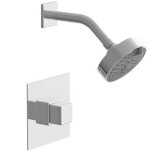 Phylrich MIX Pressure Balance Shower Set – Cube Handle 290-24 – Polished Chrome