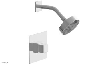 Phylrich MIX Pressure Balance Shower Set - Cube Handle 290-24 - Polished Chrome
