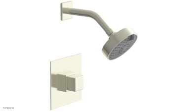 Phylrich MIX Pressure Balance Shower Set - Cube Handle 290-24 - Satin Nickel