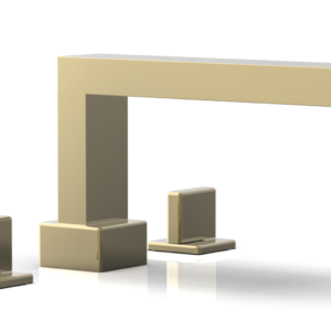 Phylrich MIX Deck Tub Set – Blade Handles 290-40 – Polished Brass Uncoated