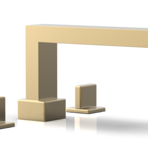 Phylrich MIX Deck Tub Set – Blade Handles 290-40 – Satin Brass