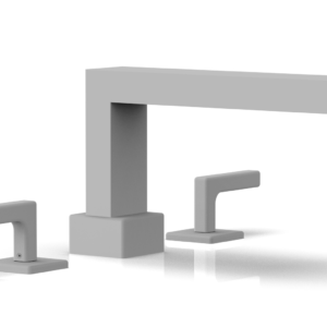 Phylrich MIX Deck Tub Set – Lever Handles 290-41 – Satin White