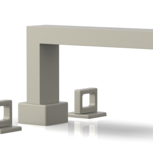 Phylrich MIX Deck Tub Set – Ring Handles 290-42 – Burnished Nickel