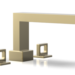 Phylrich MIX Deck Tub Set – Ring Handles 290-42 – Polished Brass Uncoated